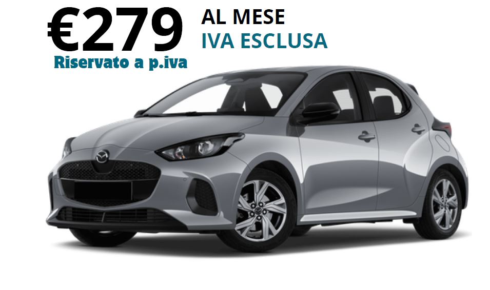 Noleggio a lungo termine Mazda 2 Full Hybrid Electric 1.5 VVT Prime-Line Roma